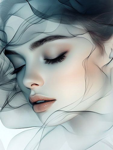 Modernes abstraktes Porträt