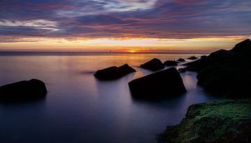 Sunset at the North Sea sur Menno Schaefer