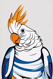 Bunte digitale Kakadu-Kunst von Imperial Art House