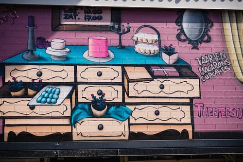 Graffiti am Garagentor