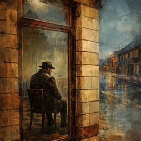 Schuilen in een café van Geert Van Baelen