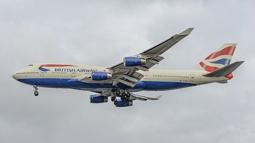 Avion de ligne Boeing 747-400 de British Airways.