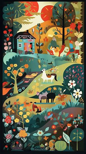 Illustration der Landschaft