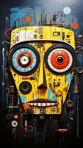 Abstract Kunstwerk 'URGENT VISIONS'