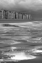 Surreal Belgian Coast, Monochrome Landscape by Imladris Images
