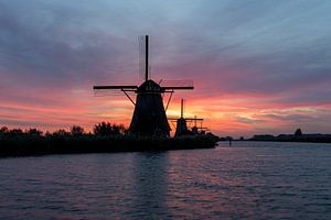 Prachtige zonsopkomst in Kinderdijk van Franca Gielen