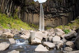 Svartifoss waterval IJsland van Menno Schaefer