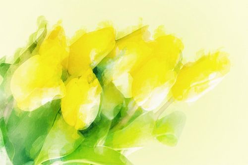 Gele voorjaarstulpen