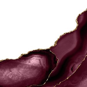 Burgund & Goldachat Textur 26