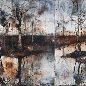LANDSCHAP EXPRESSIONISME TWEELUIK 01/02 van AHAI depARTment