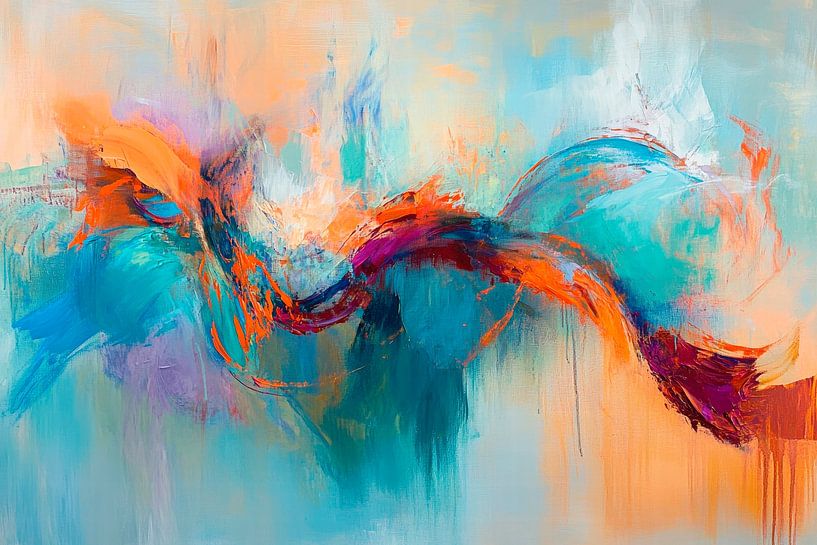 Colourful abstraction with dynamics by Poster Art Shop