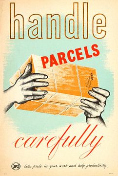 Sorgfältiger Umgang mit Paketen, 1950er Jahre von Atelier Liesjes