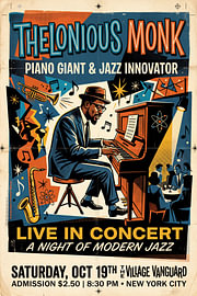 Thelonious Monk – Live von Ted Decker