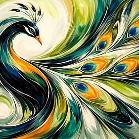 Paon gracieux sur Linda de Klein