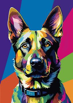 Hollandse Herder Pop Art van MIROKKU