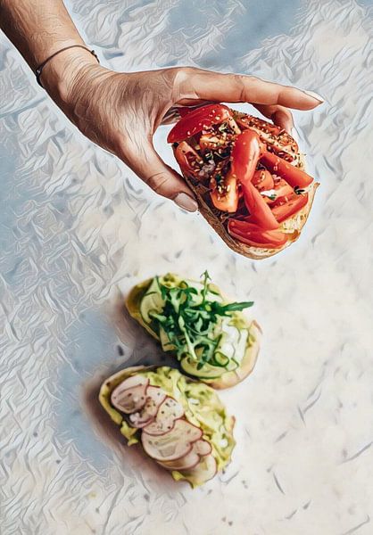 Eine schöne Bruschetta von Conte Monfrey