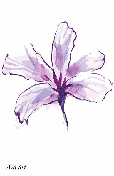 Eine Blume benutzt keine Worte, um ihre Ankunft in der Welt anzukündigen; sie j von Anushka Van Andel