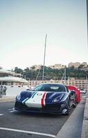 Ferrrari 488 Pista Piloti in the harbour of Monaco