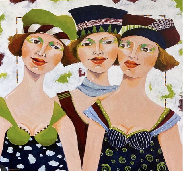 Drei Damen von Eveline van Rooy