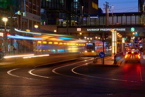 Friedrichstrasse traffic junction in Berlin
