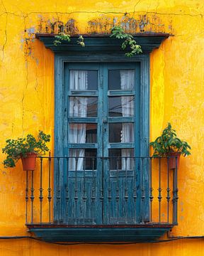 New Bloom on an Old Balcony by ByNoukk