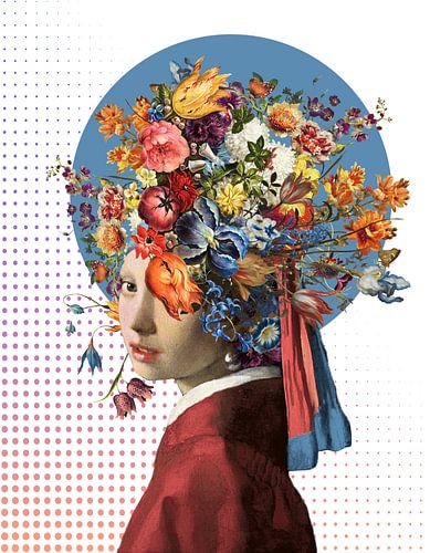 Meisje met de Parel - Colorful Graphic Edition