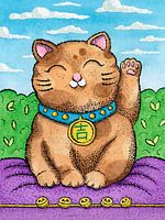 Wenkende kat (Maneki Neko) #10