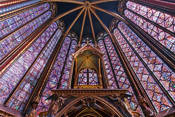 Sainte-Chapelle Parijs interieur van Dennis van de Water
