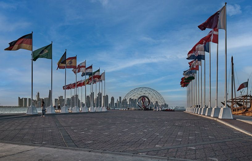 De officiële aftelklok van de FIFA Wereldbeker Qatar 2022 van Mohamed Abdelrazek
