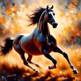 Gallop of the Untamed van Johannas Art Creations