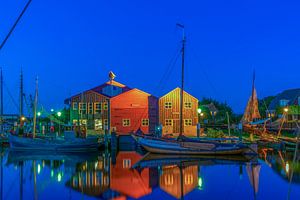 Elburg haven in de avond 1