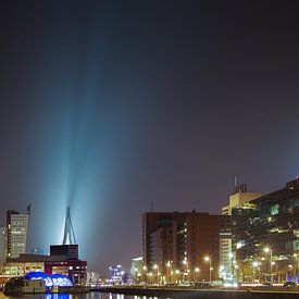 Nacht in Rotterdam. von Arjan van Dam