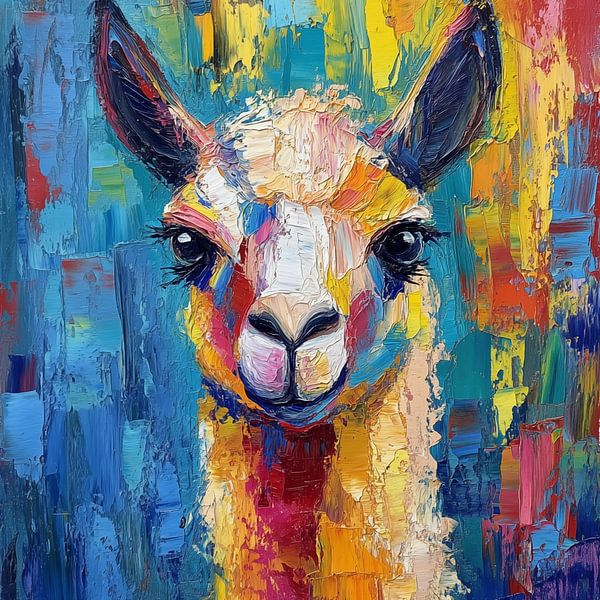 Lama abstrakt von TheXclusive Art