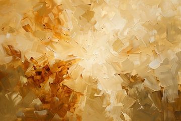 Goldene Explosion | Abstraktes Licht von Lauren Wilde