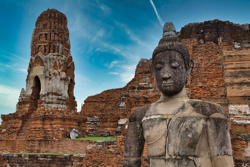 Temple Mahathat à Ayutthaya par Bernd Hartner