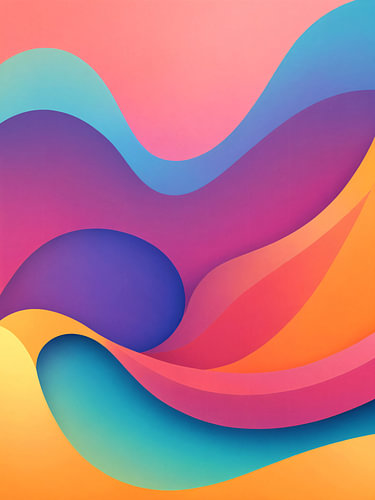 Abstracte golven in kleuren