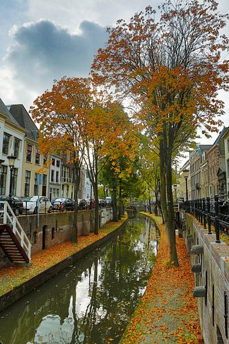 Zicht op de Nieuwegracht Utrecht