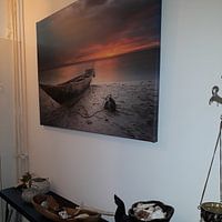 Klantfoto: Zanzibar sunset van Vincent Xeridat, op canvas
