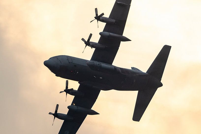 Lockheed C-130 Hercules military airplane of the Royal Dutch Air Force by Sjoerd van der Wal Photography
