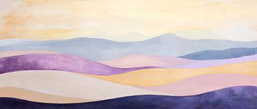 Gentle colour gradients in the landscape by Poster Art Shop