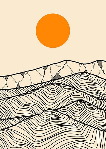 Contour des collines