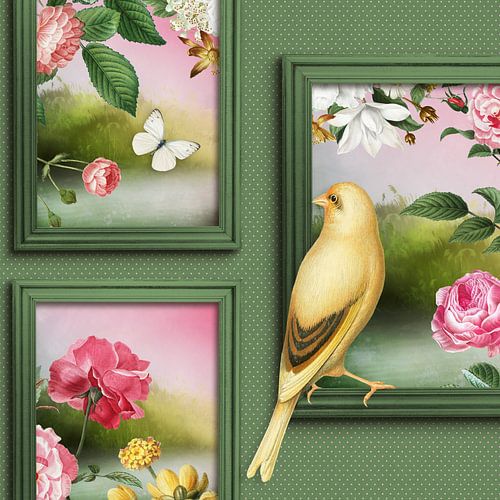 the Bird & a Butterfy sur Marja van den Hurk