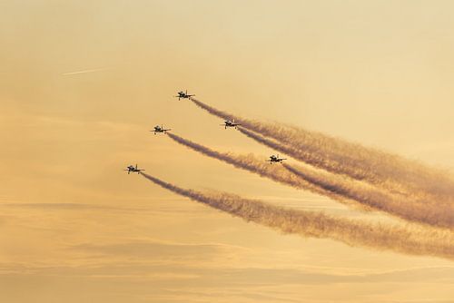 The Patrouille Suisse at sanicole sunset show 2024