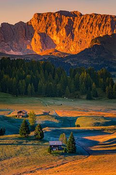 Zonsopkomst op Alpe di Siusi van Henk Meijer Photography