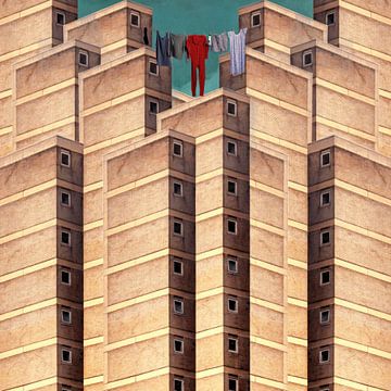 Rooftop Laundry van Marja van den Hurk