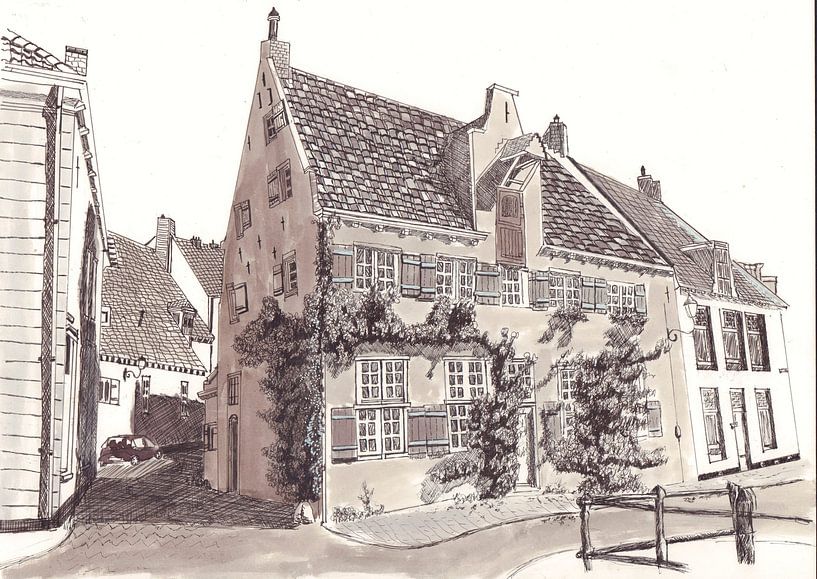amersfoort house with ivy by djcartsupplies