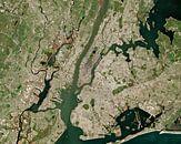 Image satellite de New York City, États-Unis par Wigger Tims Aperçu