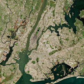 Satellitenbild von New York City, Vereinigte Staaten von Wigger Tims