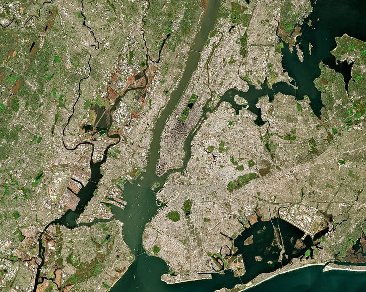 Image satellite de New York City, États-Unis par Wigger Tims