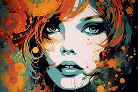 Frau in Farbe von Bert Nijholt